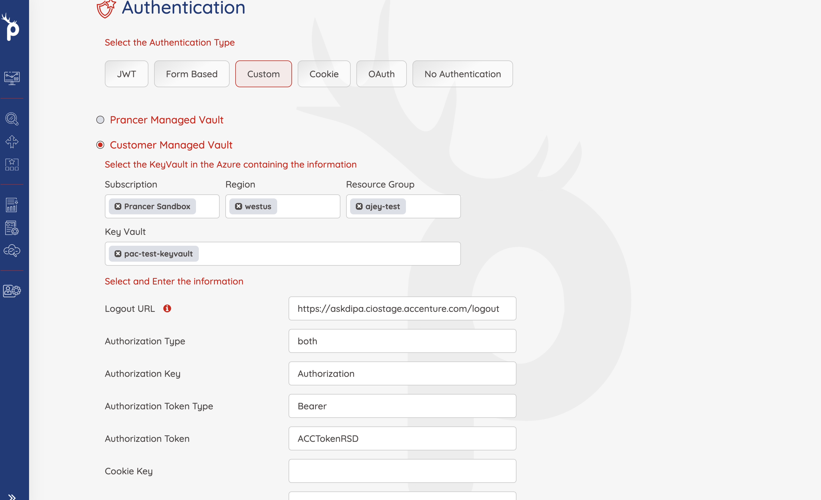Custom Auth — Prancer Docs
