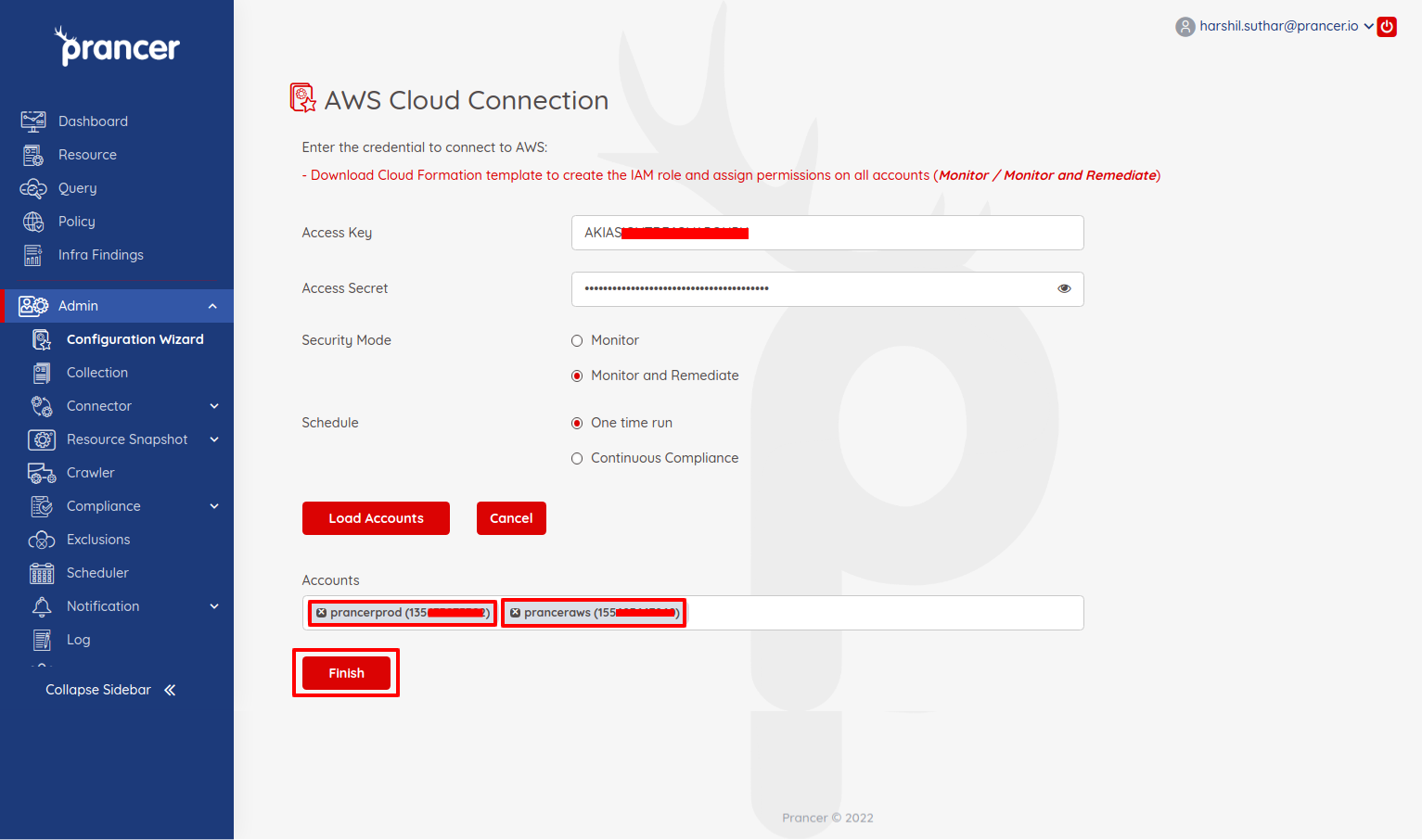Wizard - AWS Cloud — Prancer Docs