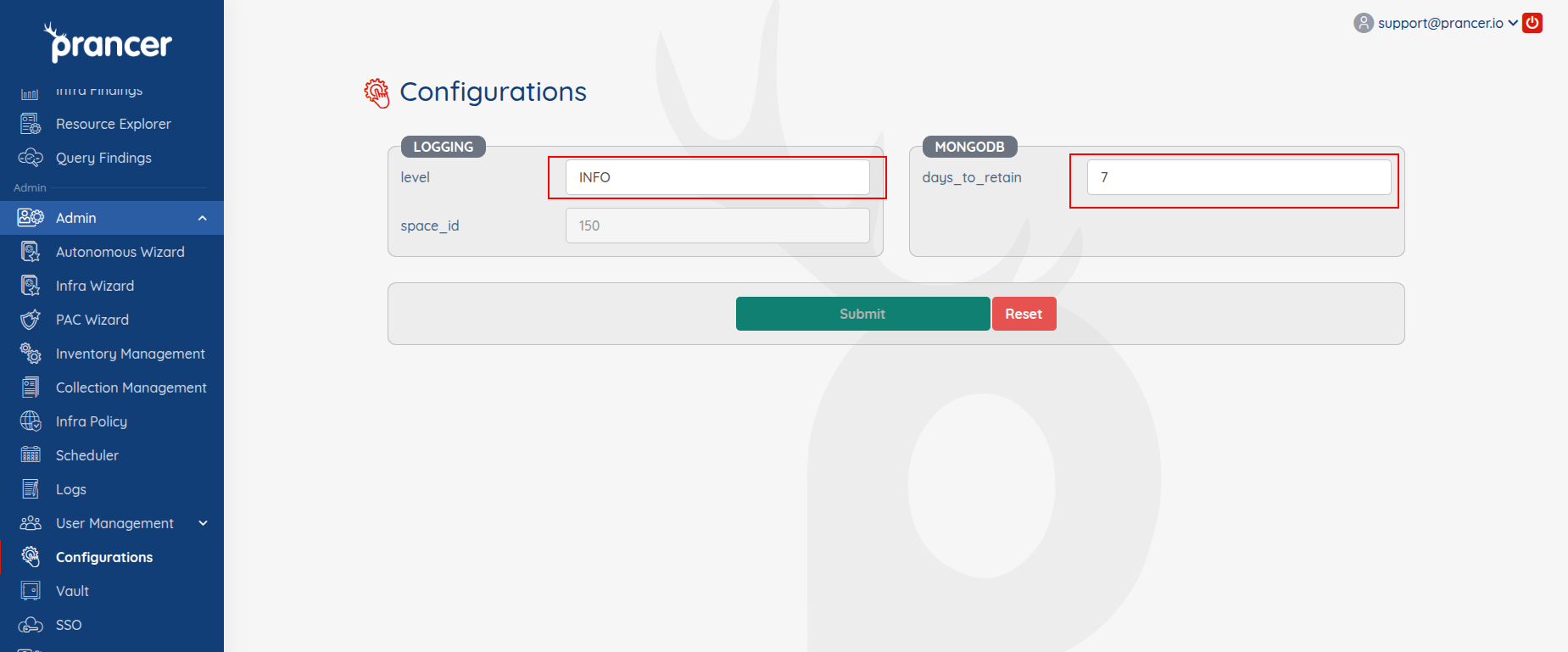 Configuration — Prancer Docs