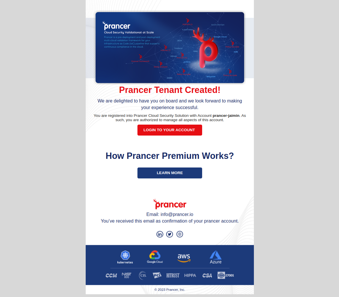 Registration — Prancer Docs
