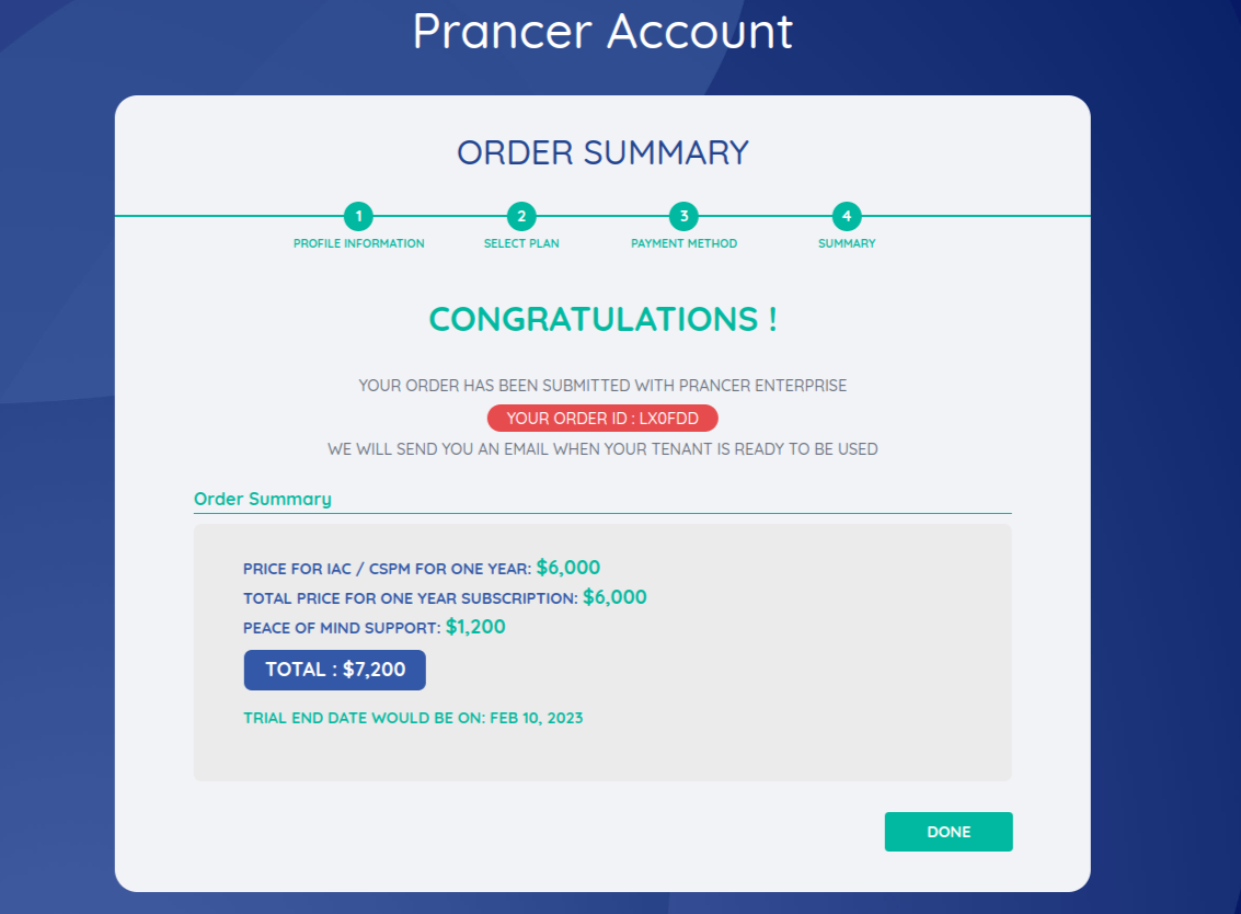 Registration — Prancer Docs