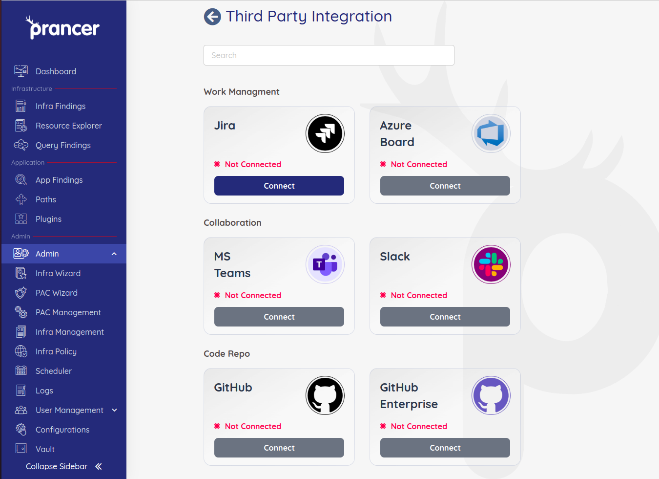 Third-party Integrations — Prancer Docs