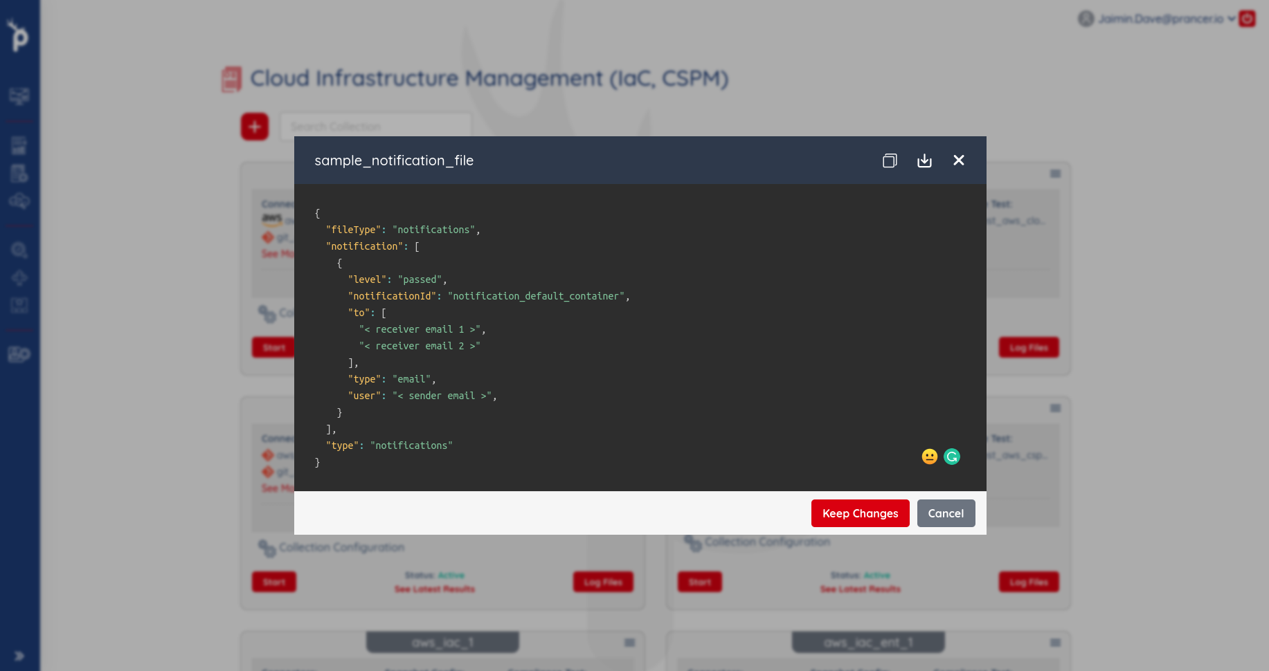 Notification — Prancer Docs