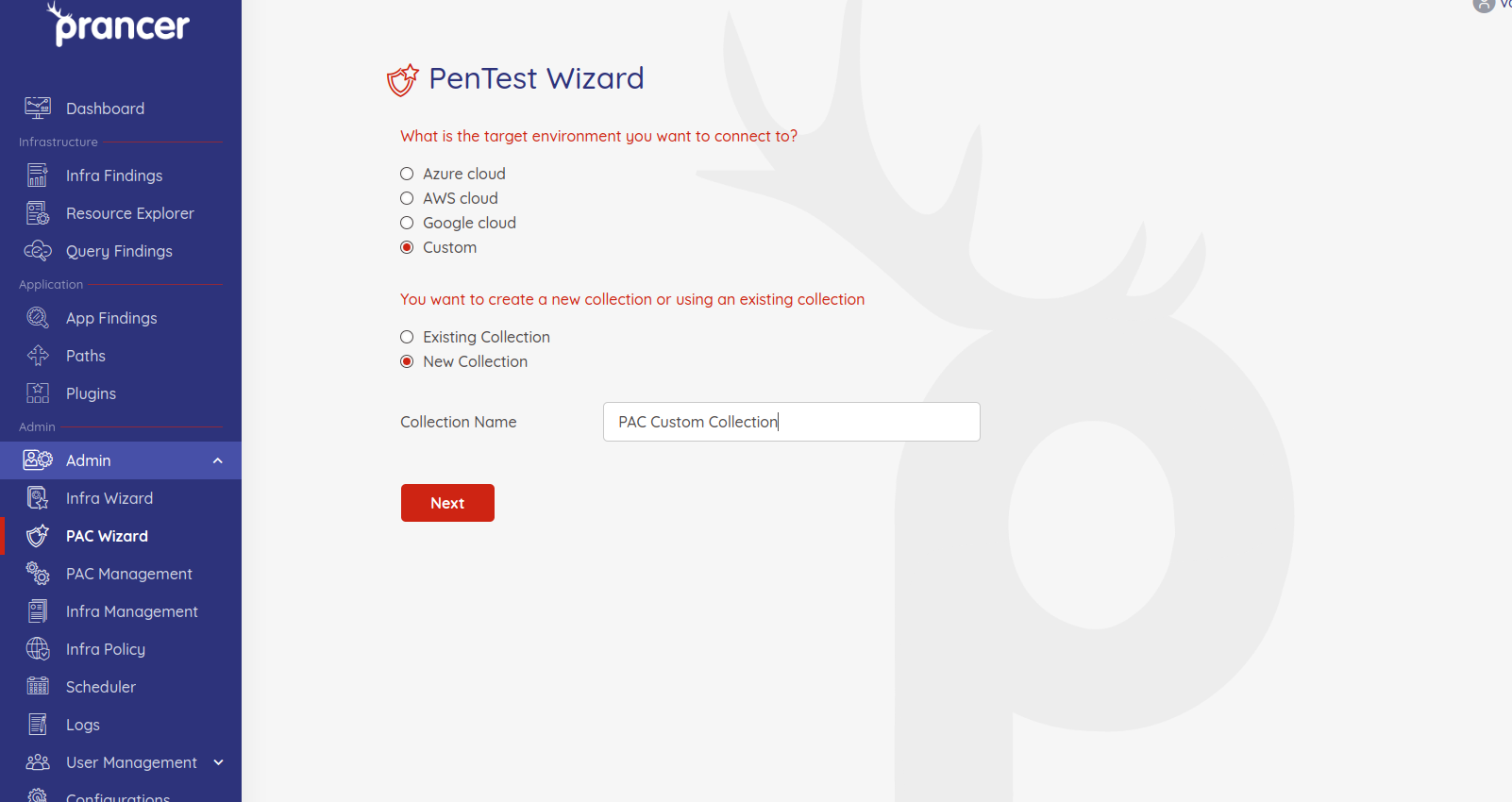 PAC as a custom instance — Prancer Docs