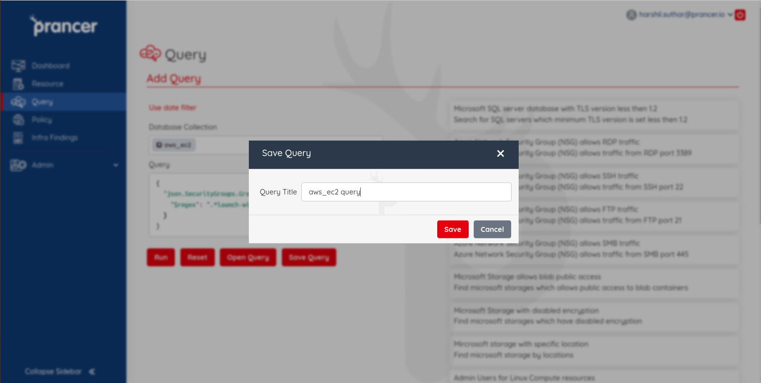Query — Prancer Docs