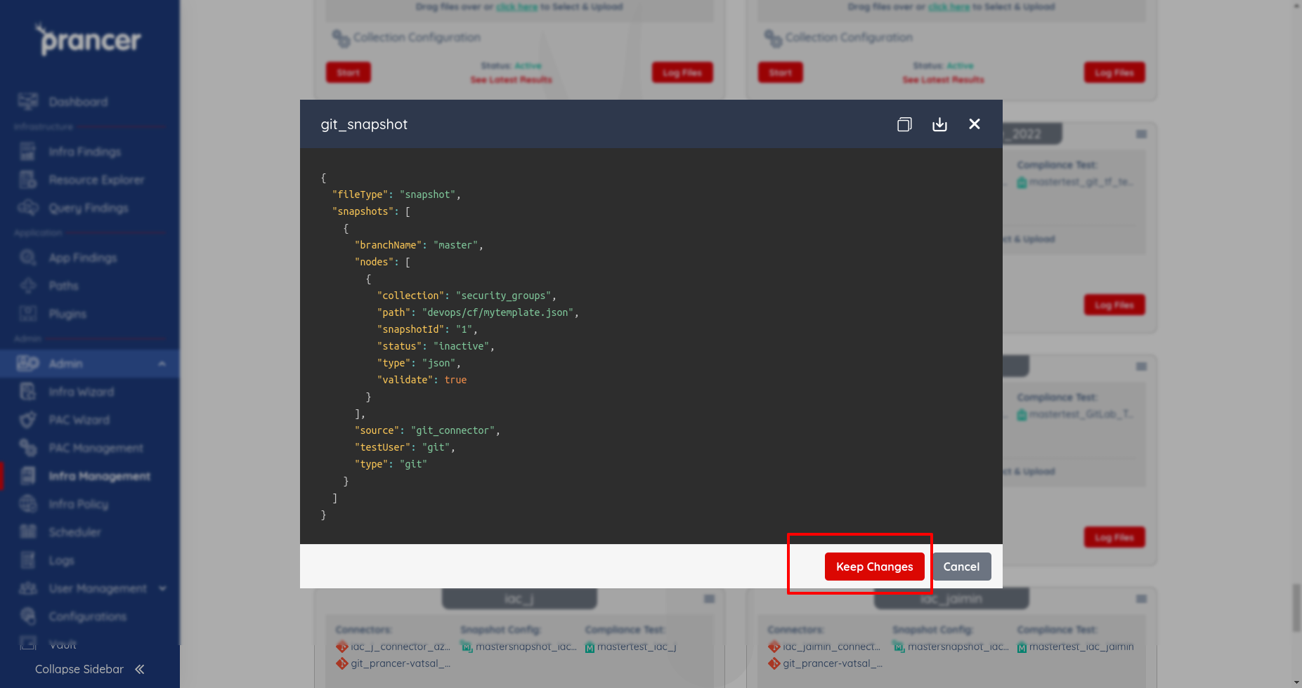 Snapshot — Prancer Docs